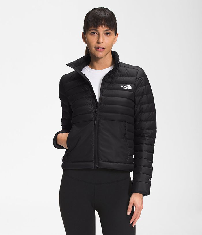The North Face Womens Puffer Jacket Stretch Seasonal 749PIJOYZ - Black